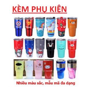 LY GIỮ NHIỆTJJ YETI 900ML KÈM TÚI TREO 