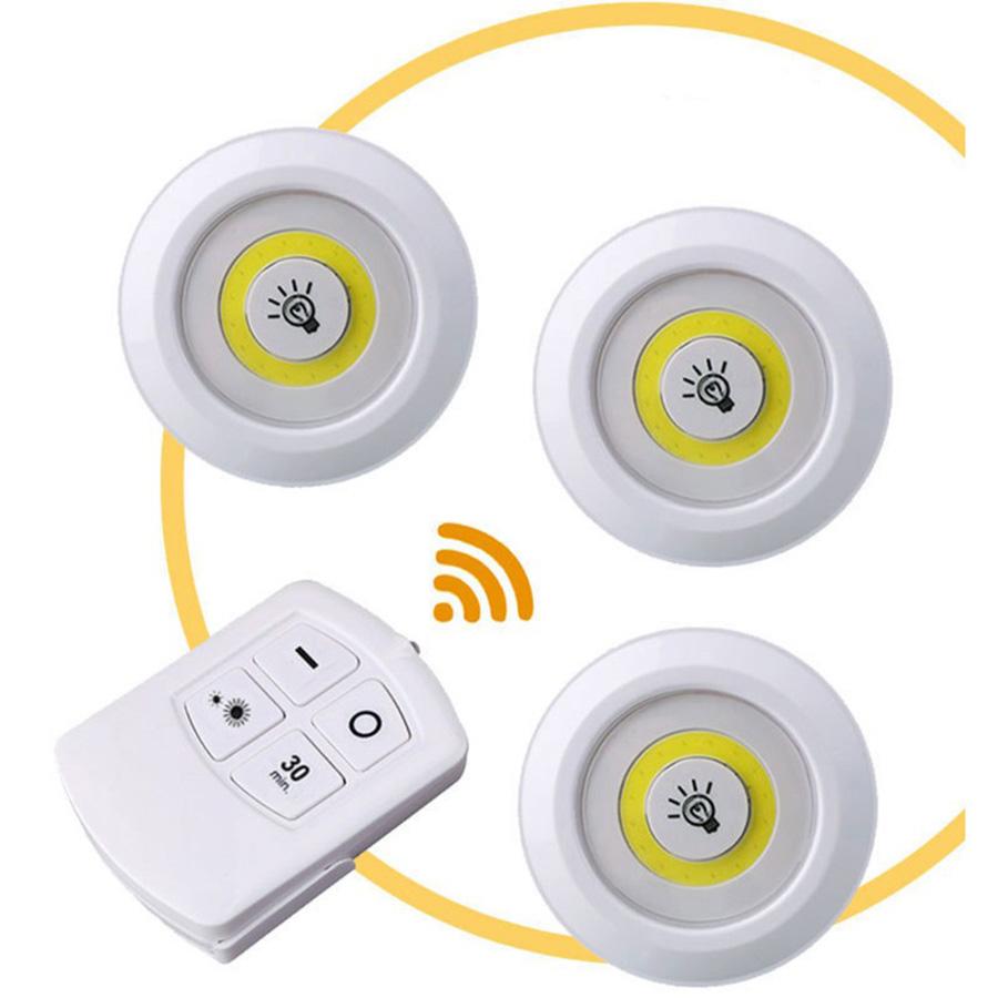 BỘ 3 ĐÈN LED MINI ĐIỀU KHIỂN TỪ XA