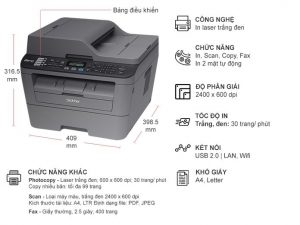 Máy in laser đa năng Brother MFC-L2701DW