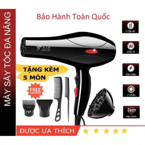 MÁY SẤY TÓC 2 CHIỀU DELIYA 8018 - CÔNG SUẤT 2000W - TẶNG KÈM 5 PHỤ KIỆN