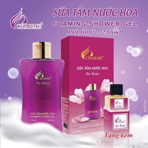 SỮA TẮM HƯƠNG NƯỚC HOA CHARME SO SEXY 250ML - TẶNG KÈM NƯỚC HOA 5ML