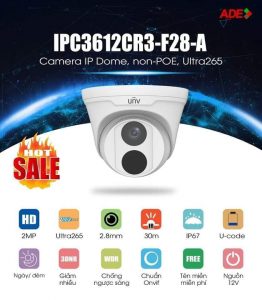 CAMERA IP DOME IPC3612CR3-F28-A ( KO POE )