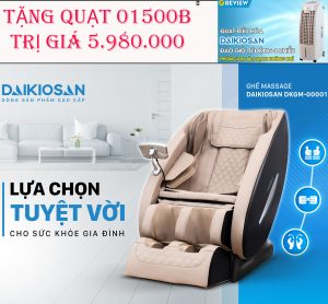 Ghế Massage Daikiosan DKGM-00001 - TẶNG KÈM QUẠT 01500B