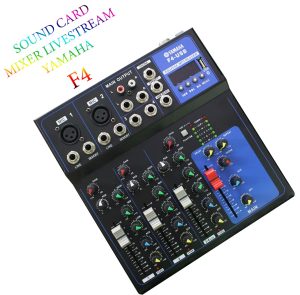 Bàn trộn Mixer SOUNDCARRD Yamaha F4 Pro - Tích hợp vang số 16 chế độ vang - Tích hợp soundcard livestream