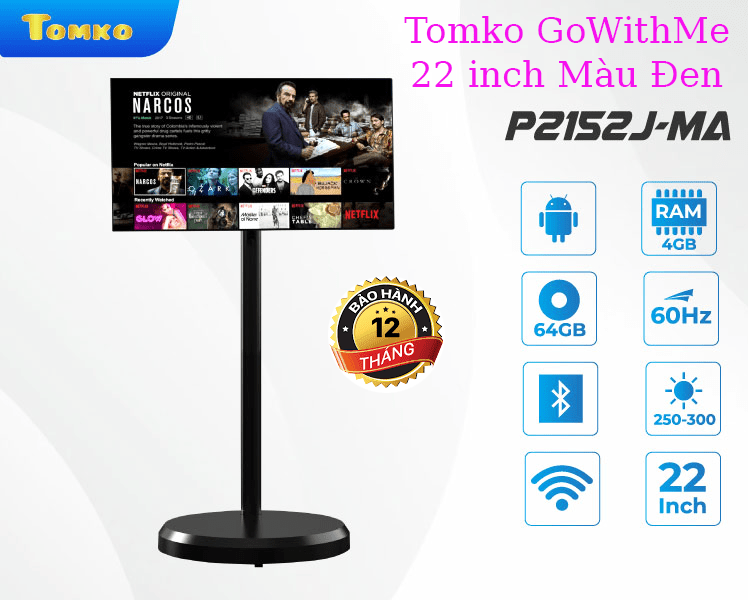 Màn hình cảm ứng di động thông minh 22 inch Tomko GoWithMe P2152J-MA