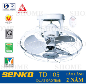 QUẠT TRẦN ĐẢO SENKO Model - TD105 CHÍNH HÃNG