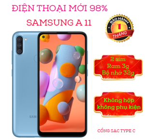 ĐIỆN THOẠI SAMSUNG A11 , 2 SIM , BỘ NHỚ 32G , NEW 98% ( KHÔNG HỘP , KHÔNG PHỤ KIỆN )